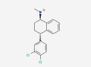 Two-dimensional chemical structure of Sertraline, trans-(A+-)-