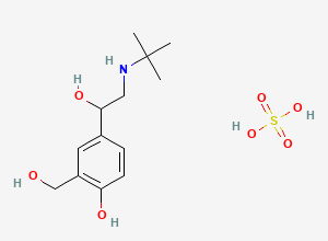 Two-dimensional chemical structure of Salbutamol Sulfate