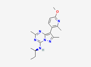 Two-dimensional chemical structure of Pexacerfont
