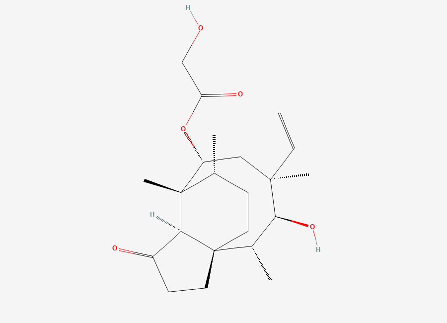 Two-dimensional chemical structure of Tiamulin EP Impurity G / Pleuromutilin (Free Base), CAS 125-65-5