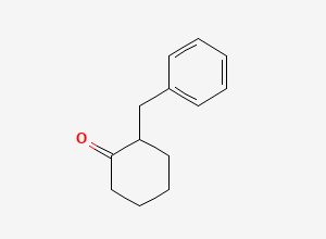 Two-dimensional chemical structure of 2-Benzylcyclohexan-1-one