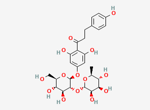 Two-dimensional chemical structure of Neohesperidin Dihydrochalcone EP Impurity D / Naringin Dihydrochalcone / Neohesperidin Dihydrochalcone Related Compound D, CAS 18916-17-1
