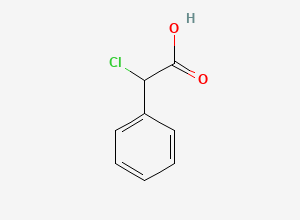Two-dimensional chemical structure of Chloro(phenyl)acetic acid