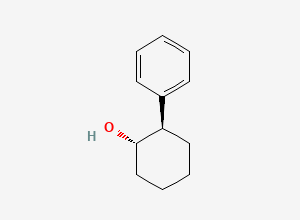 Two-dimensional chemical structure of (+)-trans-2-Phenylcyclohexanol