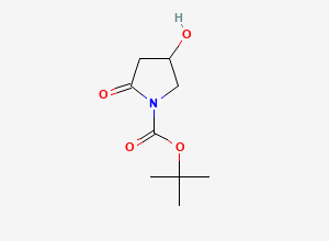 Two-dimensional chemical structure of Tert-butyl 4-hydroxy-2-oxopyrrolidine-1-carboxylate