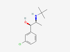 Two-dimensional chemical structure of Erythro Hydroxy Bupropion, CAS 292055-72-2