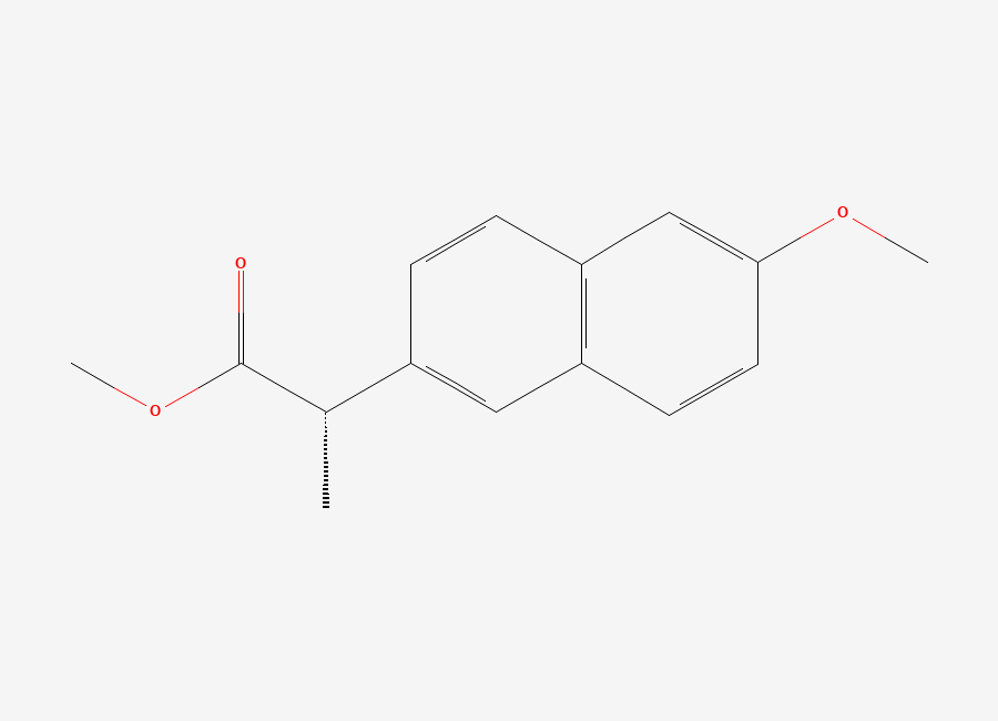 Two-dimensional chemical structure of Naproxen EP Impurity E / Naproxen Methyl Ester / Naproxen Related Compound E, CAS 26159-35-3
