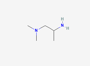Two-dimensional chemical structure of 2-Amino-1-dimethylaminopropane