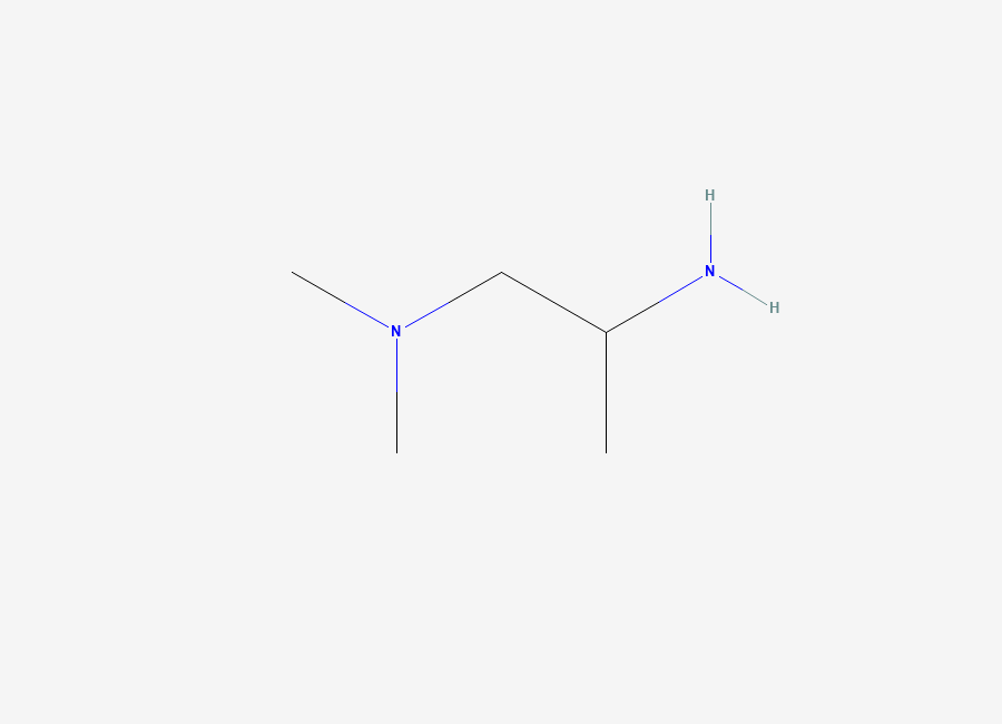 Two-dimensional chemical structure of 2-Amino-1-dimethylaminopropane