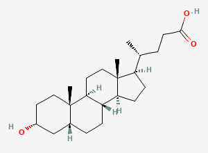 Two-dimensional chemical structure of Ursodeoxycholic Acid EP Impurity C, CAS 434-13-9