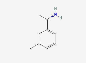 Two-dimensional chemical structure of (S)-1-(m-Tolyl)ethanamine