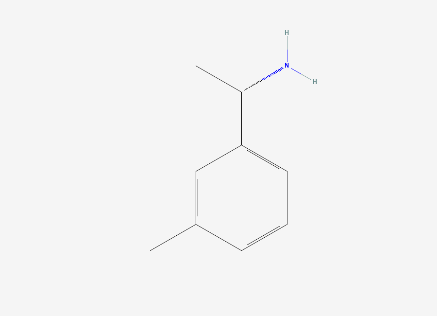 Two-dimensional chemical structure of (S)-1-(m-Tolyl)ethanamine