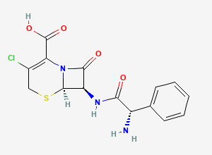 Two-dimensional chemical structure of Cefaclor EP Impurity C