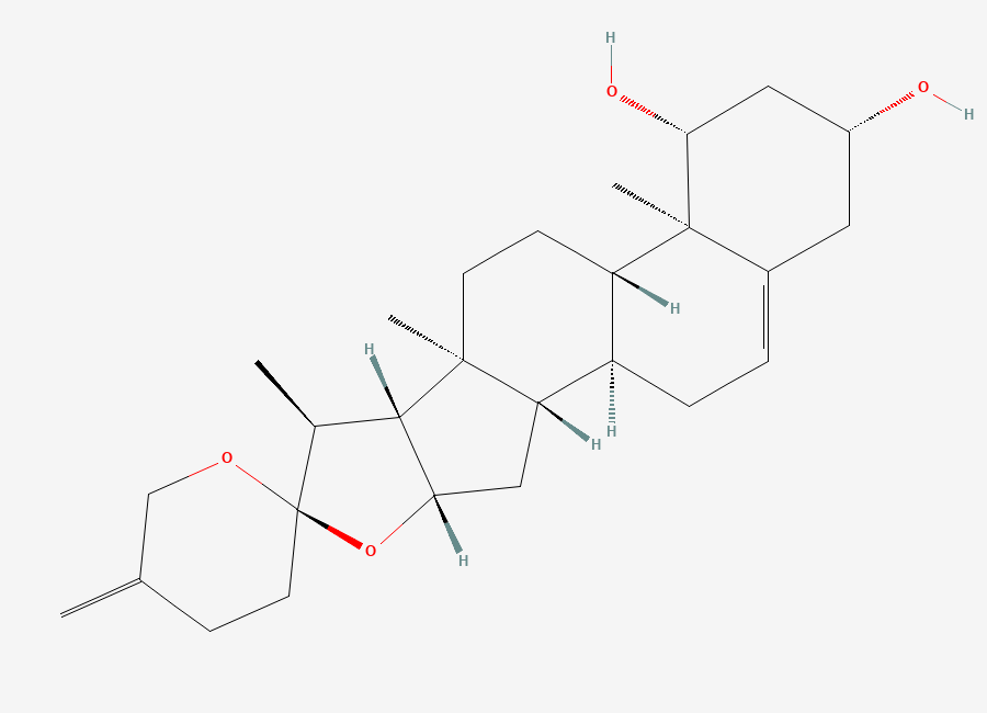 Two-dimensional chemical structure of Neoruscogenin