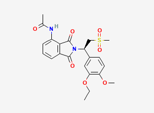 Two-dimensional chemical structure of Apremilast R-Isomer, CAS 608141-44-2