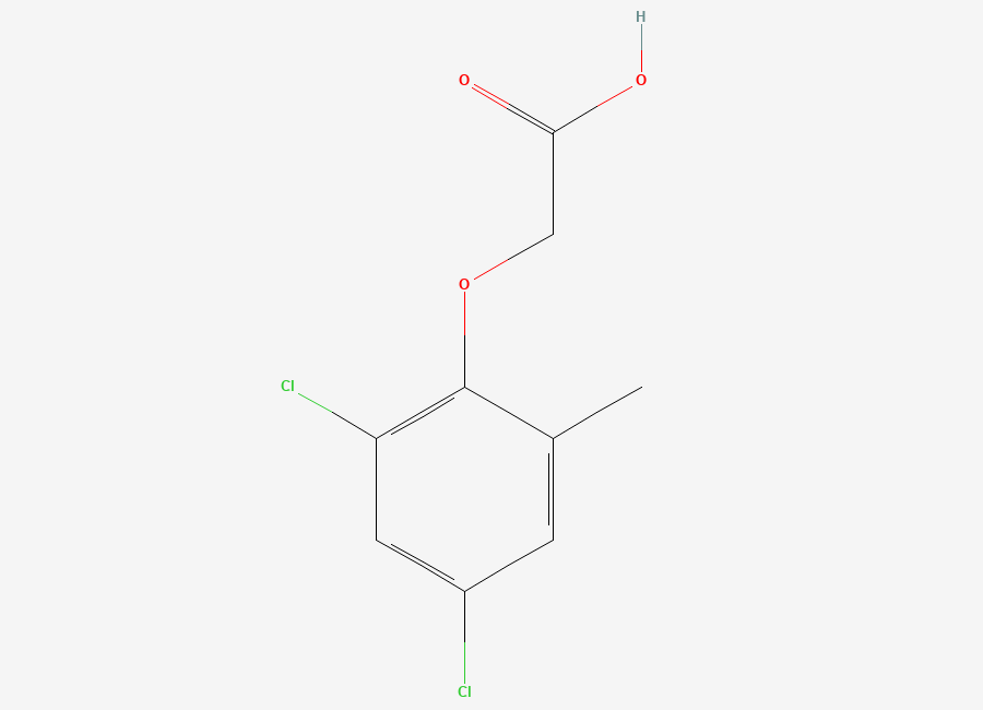 Two-dimensional chemical structure of 2,4-Dichloro-6-methylphenoxyacetic acid
