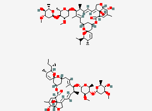 Two-dimensional chemical structure of Abamectin, CAS 71751-41-2
