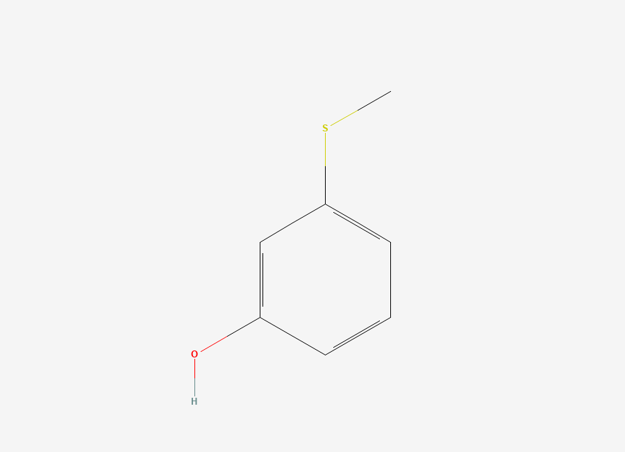 Two-dimensional chemical structure of 3-(Methylsulfanyl)phenol