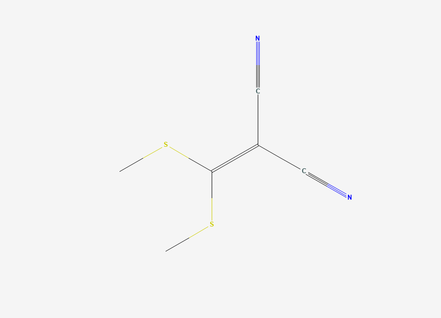 Two-dimensional chemical structure of 2-(Bis(methylsulfanyl)methylidene)propanedinitrile