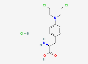 Two-dimensional chemical structure of Melphalan hydrochloride EPCRS (Y0001158), CAS 3223-07-2