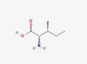 Two-dimensional chemical structure of Alloisoleucine, DL-
