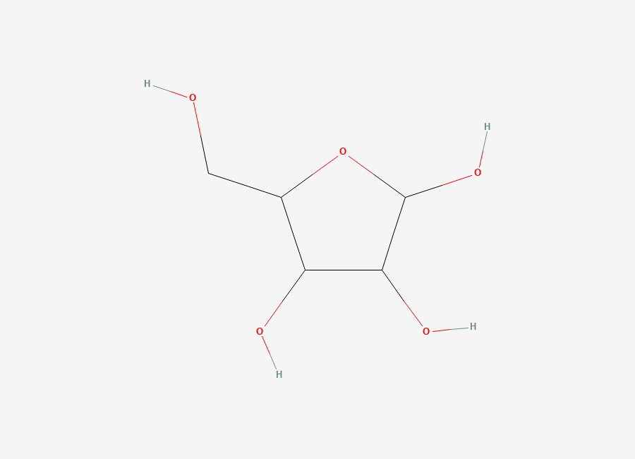 Two-dimensional chemical structure of Pentofuranose