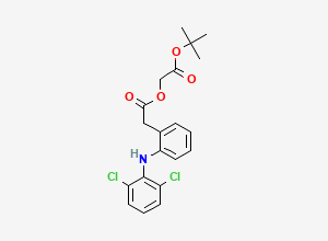 Two-dimensional chemical structure of Aceclofenac Tert butyl ester, CAS 139272-68-7