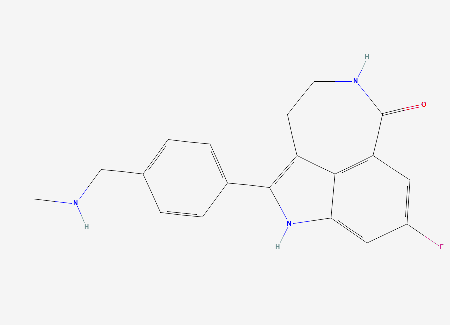Two-dimensional chemical structure of Rucaparib, CAS 283173-50-2