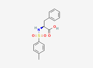 Two-dimensional chemical structure of N-((4-Methylphenyl)sulfonyl)-L-phenylalanine