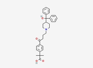 Two-dimensional chemical structure of Fexofenadine EP Impurity A/ Fexofenadine Related Compound A, CAS 76811-98-8
