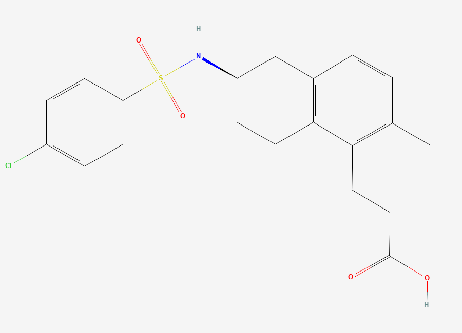 Two-dimensional chemical structure of Terutroban