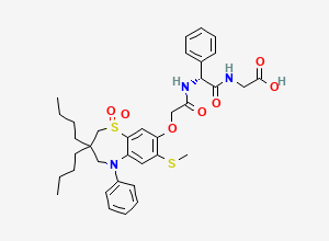 Two-dimensional chemical structure of Elobixibat, CAS 439087-18-0