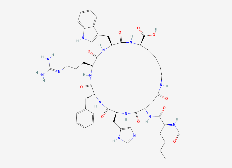 Two-dimensional chemical structure of Bremelanotide