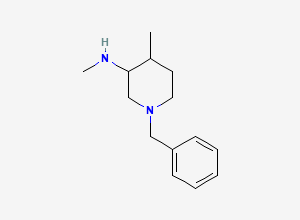 Two-dimensional chemical structure of 1-benzyl-N,4-dimethylpiperidin-3-amine