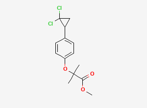 Two-dimensional chemical structure of Ciprofibrate Impurity D