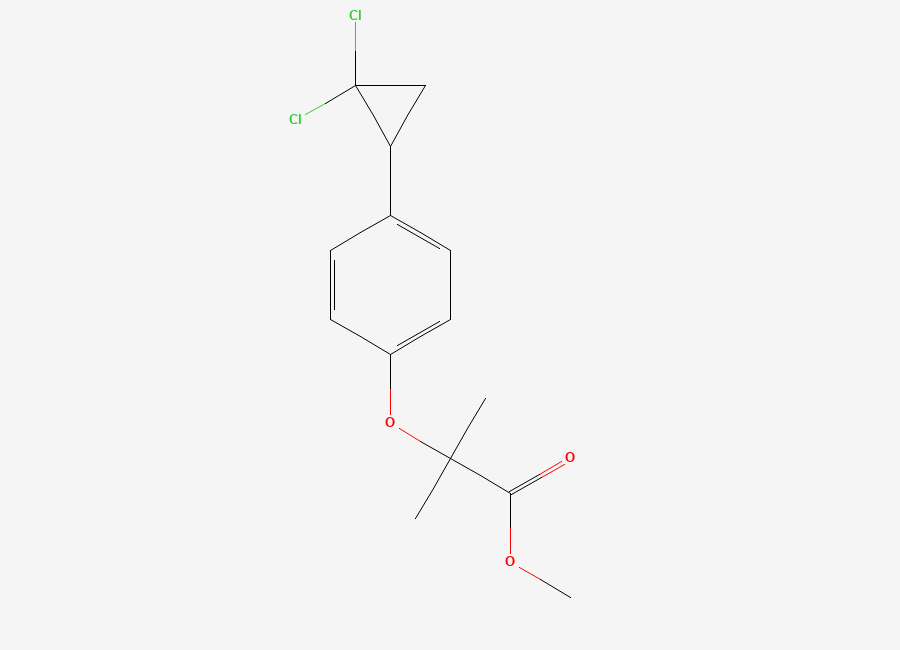 Two-dimensional chemical structure of Ciprofibrate Impurity D