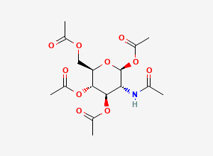Two-dimensional chemical structure of N-Acetyl-beta-D-glucosamine tetraacetate