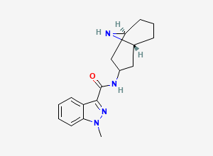 Two-dimensional chemical structure of 9'-Desmethyl granisetron
