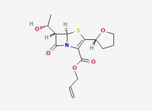 Two-dimensional chemical structure of Faropenem Related Compound 4, CAS 106559-80-2