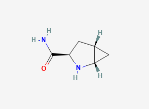 Two-dimensional chemical structure of (1S,3R,5S)-2-Azabicyclo[3.1.0]hexane-3-carboxamide