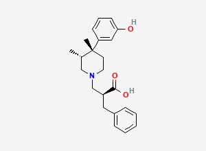 Two-dimensional chemical structure of Alvimopan Metabolite, CAS 156130-41-5