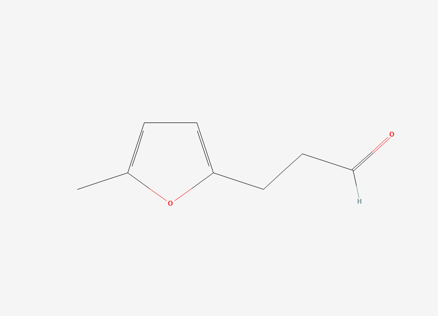 Two-dimensional chemical structure of 5-Methylfuran-2-propionaldehyde