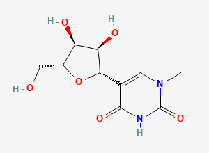 Two-dimensional chemical structure of 1-Methylpseudouridine