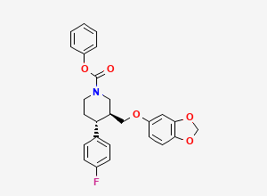 Two-dimensional chemical structure of N-Phenoxycarbonylparoxetine