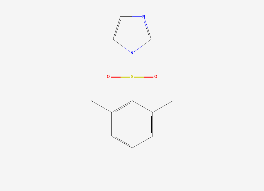 Two-dimensional chemical structure of 1-((2,4,6-Trimethylphenyl)sulphonyl)-1H-imidazole