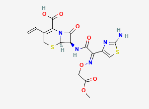 Two-dimensional chemical structure of Cefixime Methyl Ester, CAS 88621-01-6