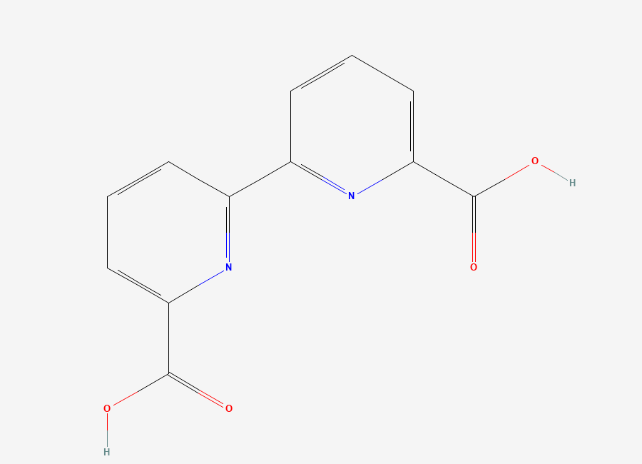Two-dimensional chemical structure of 2,2'-Bipyridine-6,6'-dicarboxylic Acid