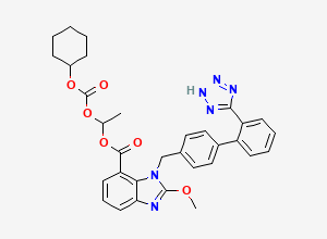 Two-dimensional chemical structure of Candesartan Cilexetil Methoxy Analog, CAS 1026042-12-5