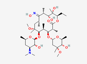 Two-dimensional chemical structure of Clarithromycin EP Impurity C, CAS 127253-06-9