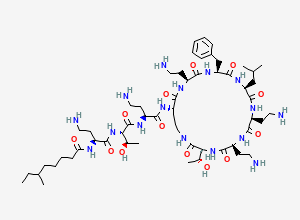 Two-dimensional chemical structure of Polymyxin B1, CAS 4135-11-9